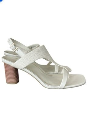 Vionic Alondra Women's Dress T-Strap Sandals - Cream Color Leather
